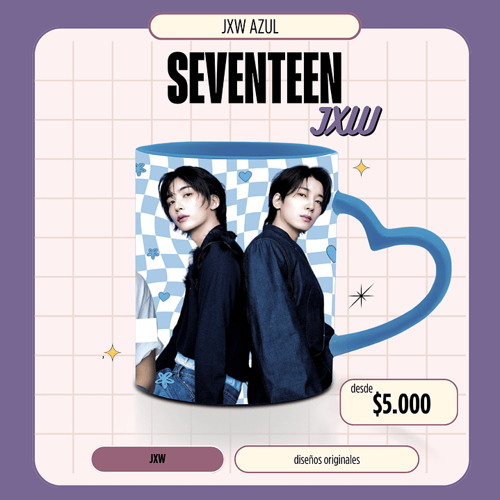 Taza Seventeen Jeonghan x Wonwoo JXW 3