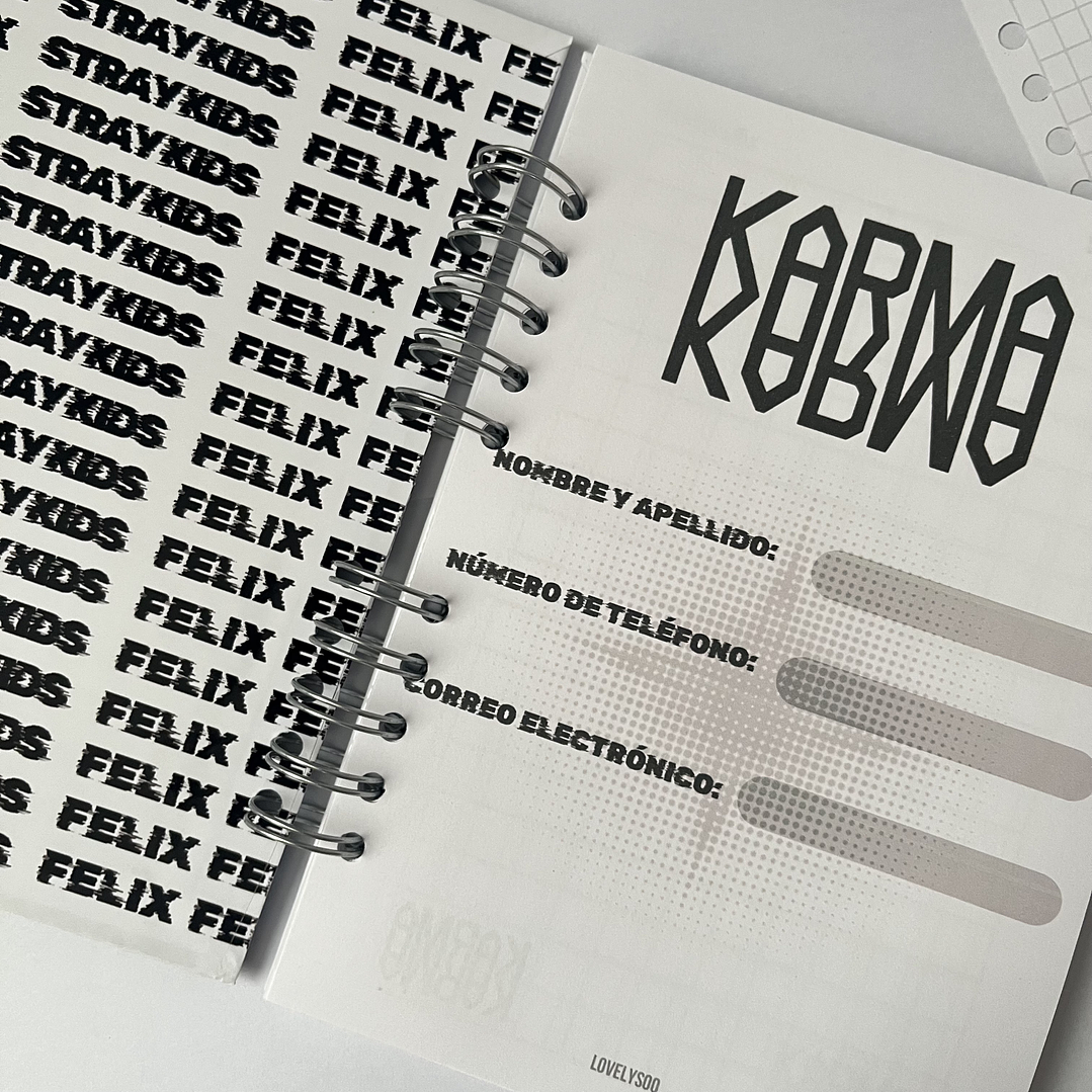 Agenda Felix STRAY KIDS Karma 2