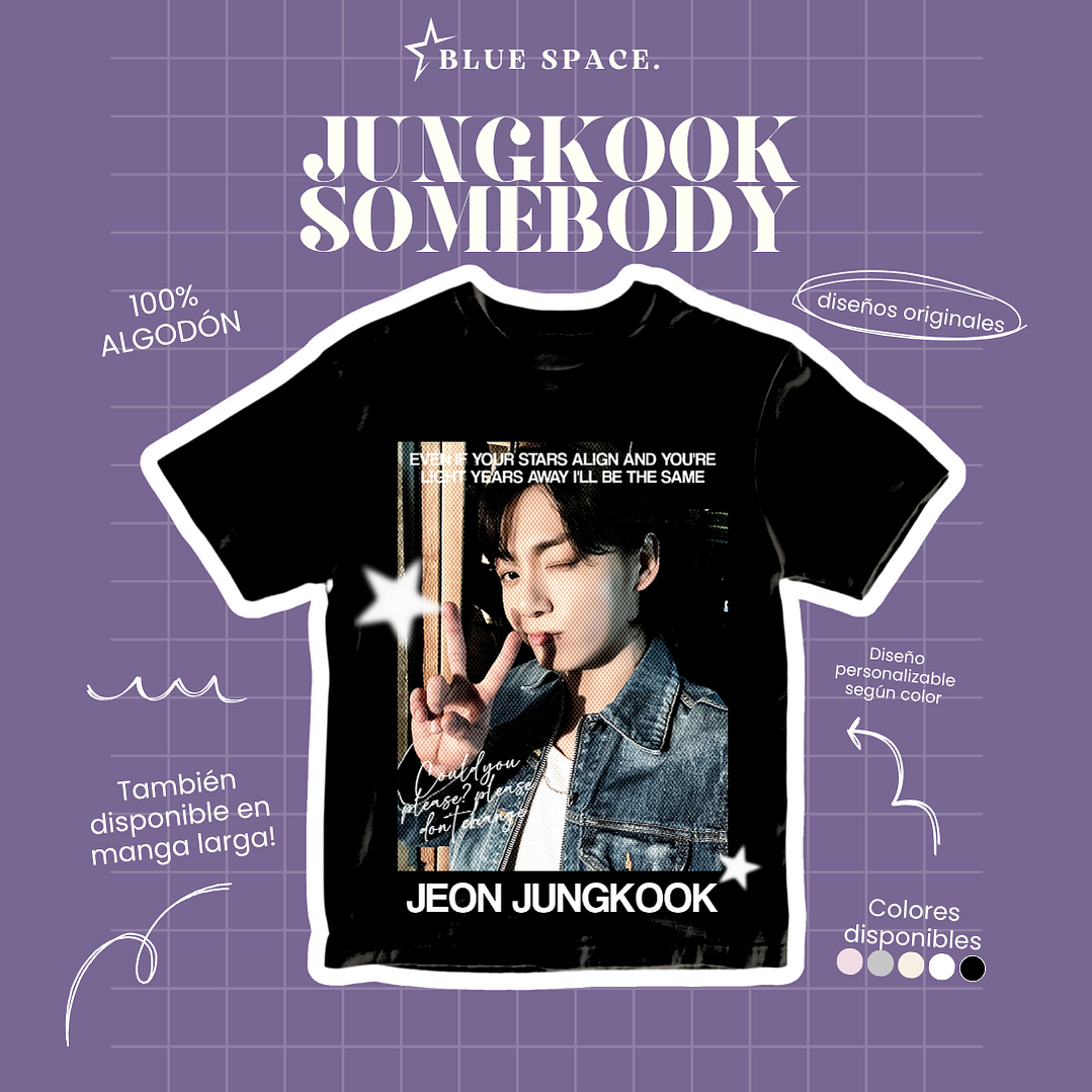 Polera Jungkook SOMEBODY 1