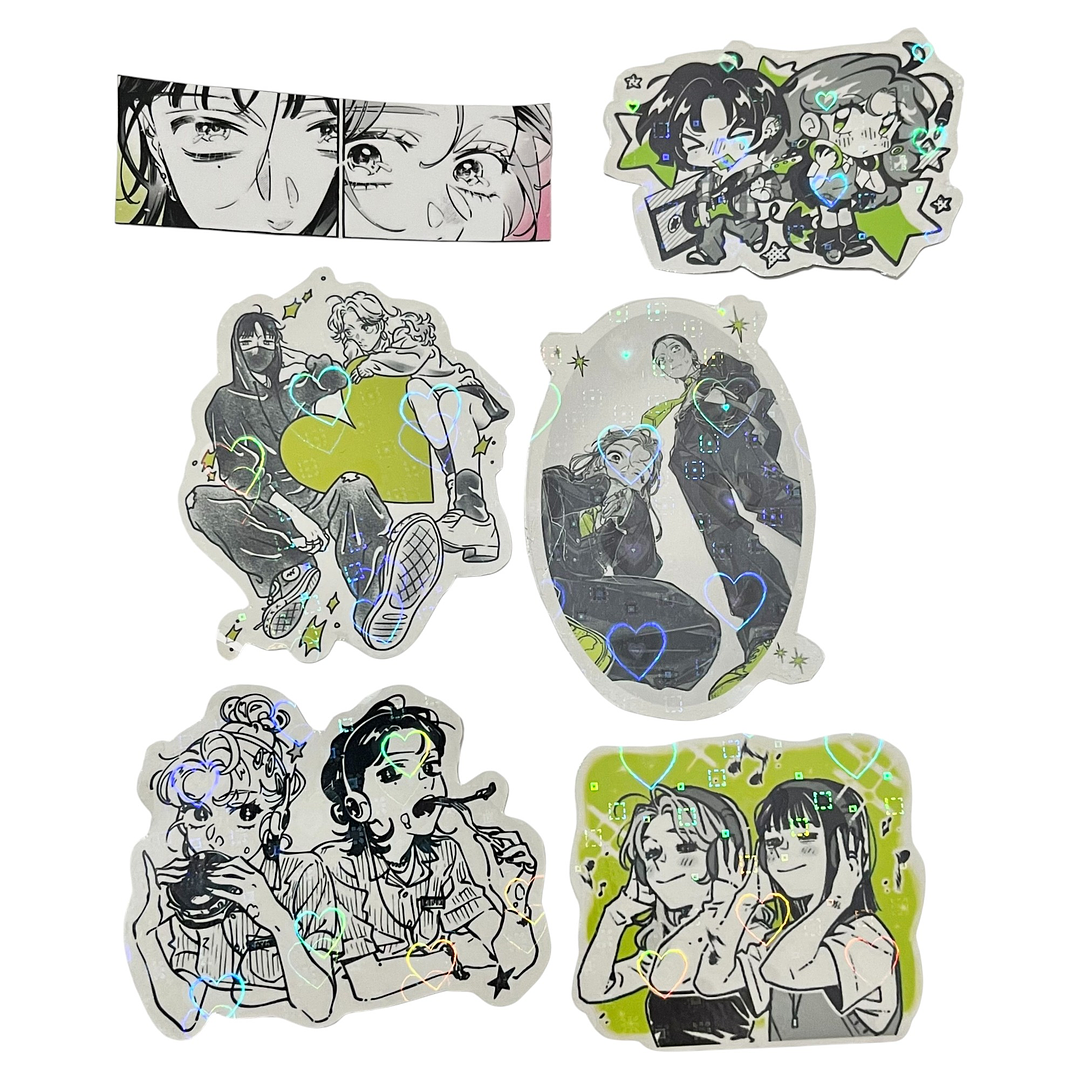 The Guy She Was Interested in Wasn't a Guy at All - SET STICKERS 1