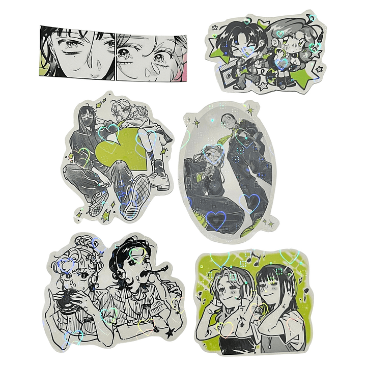 The Guy She Was Interested in Wasn't a Guy at All - SET STICKERS 1