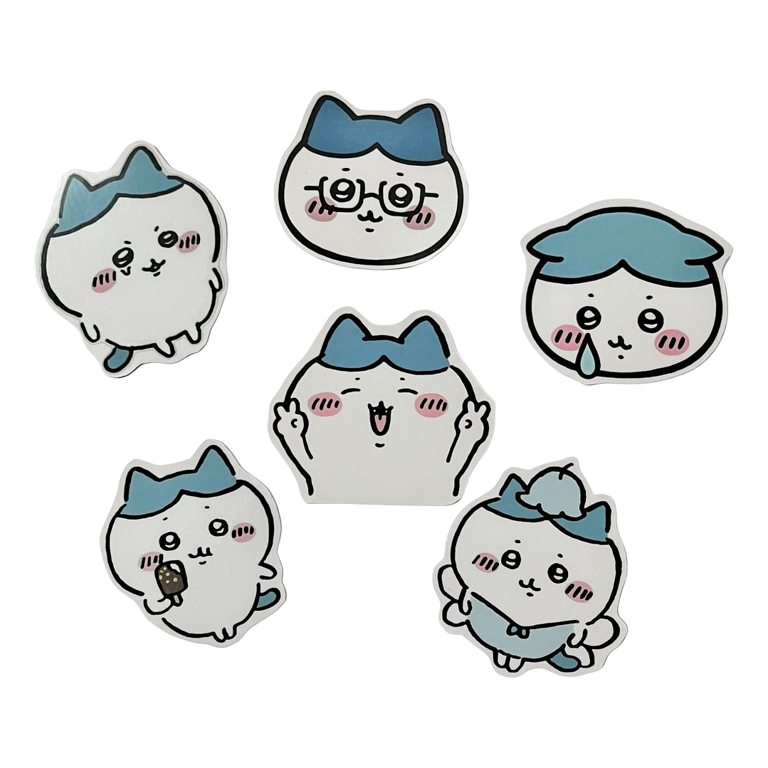 Set Stickers Hachiware - 6 unidades 1