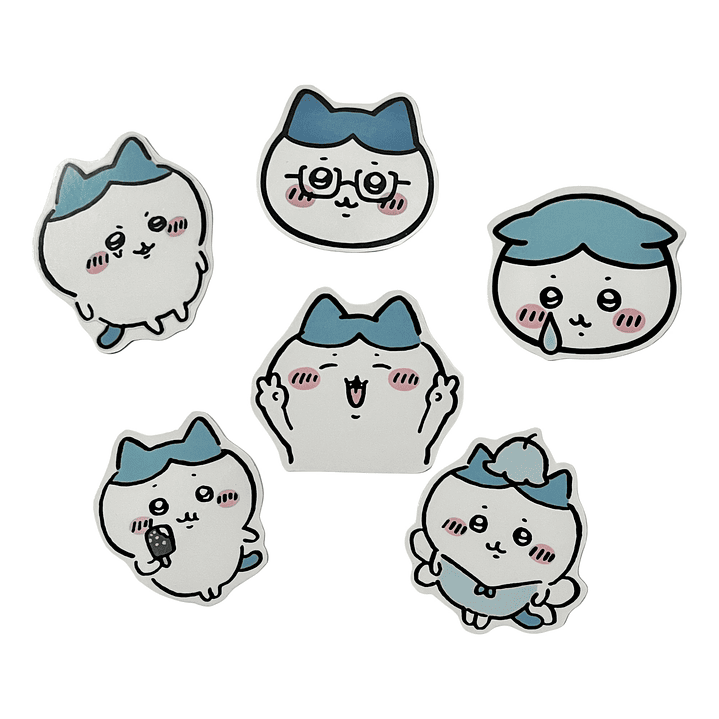 Set Stickers Hachiware - 6 unidades 1