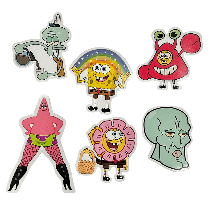 Set Stickers Bob Esponja - 6 unidades 1