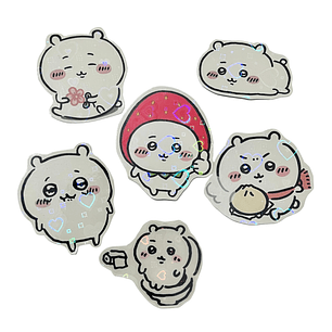 Set Stickers Chiikawa - 6 unidades