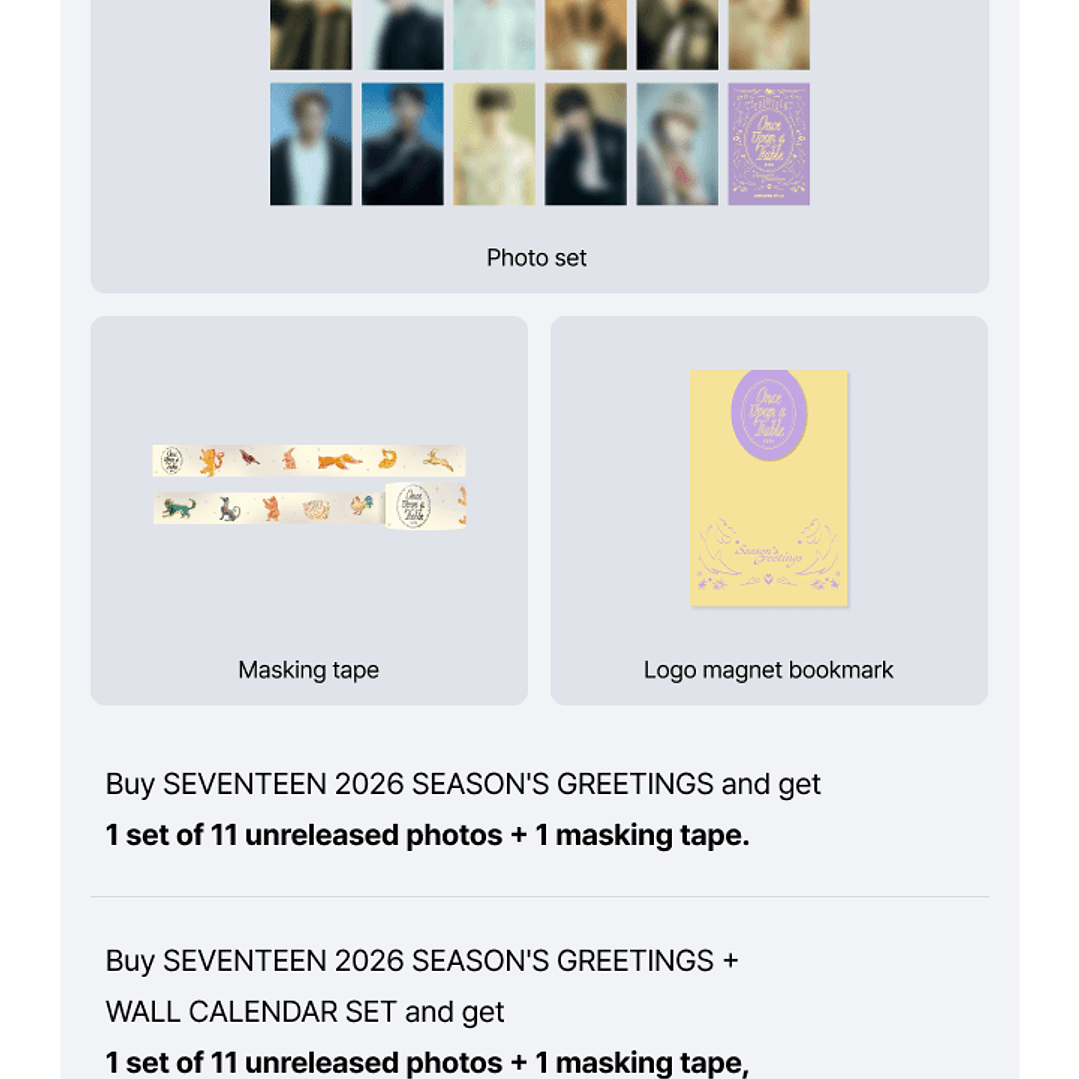 [PREVENTA] SEVENTEEN - SEASON'S GREETINGS 2026 (digicode)  2