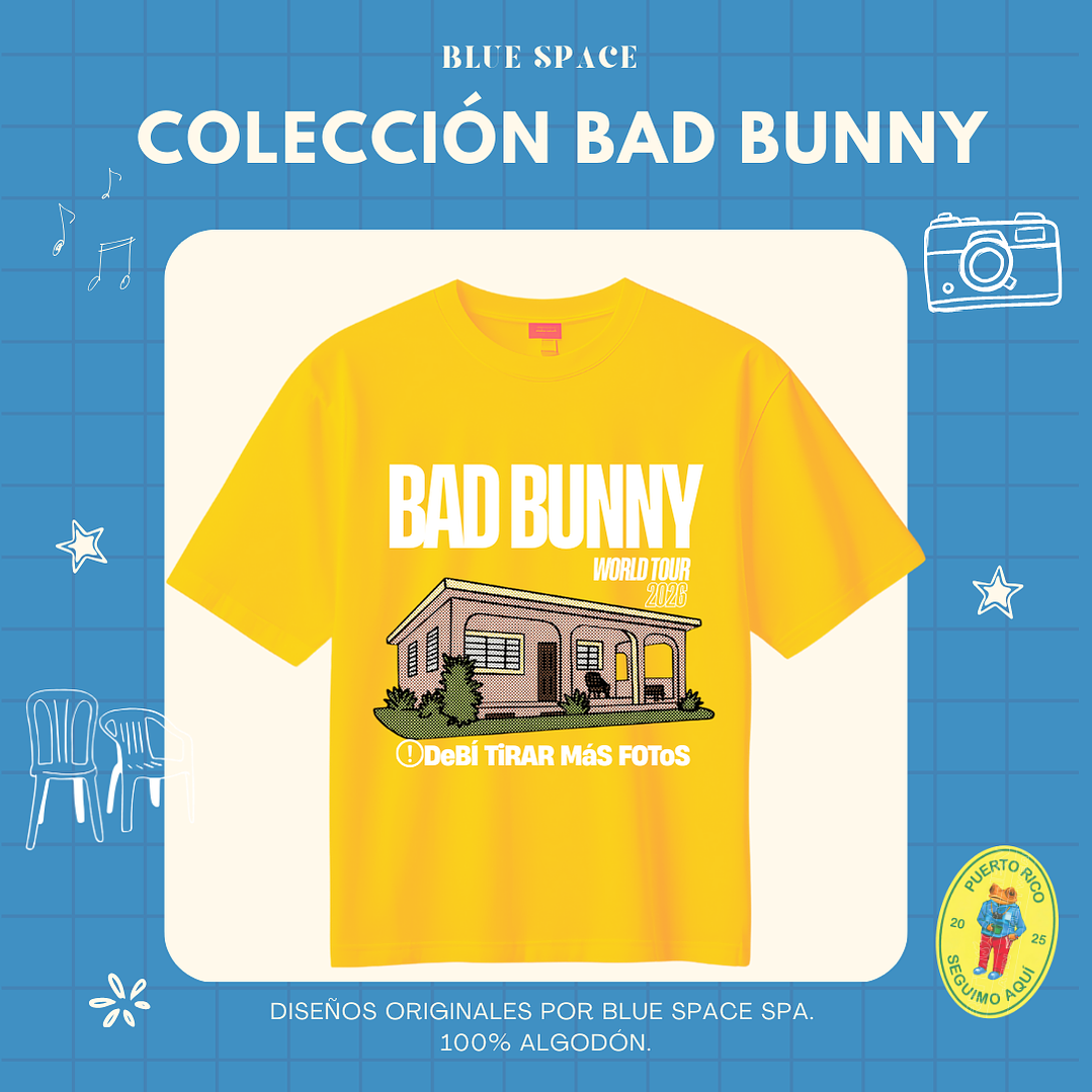Polera BAD BUNNY - DtMF WORLD TOUR 5
