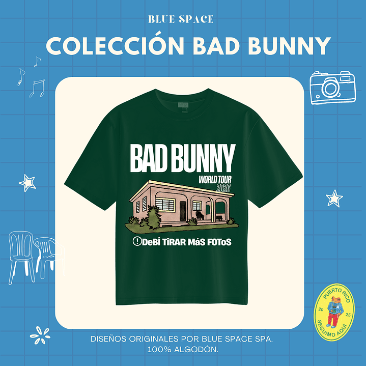 Polera BAD BUNNY - DtMF WORLD TOUR 6