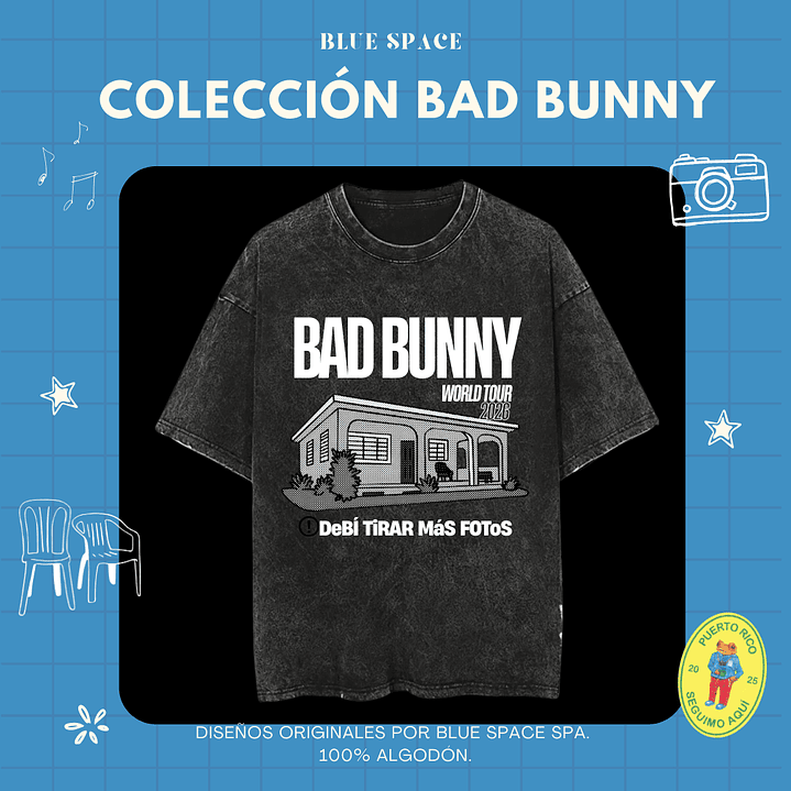 Polera BAD BUNNY - DtMF WORLD TOUR 3