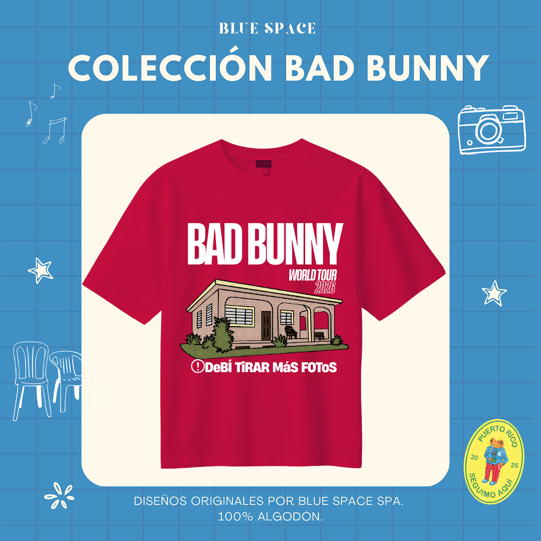 Polera BAD BUNNY - DtMF WORLD TOUR 7