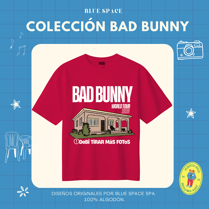 Polera BAD BUNNY - DtMF WORLD TOUR 7
