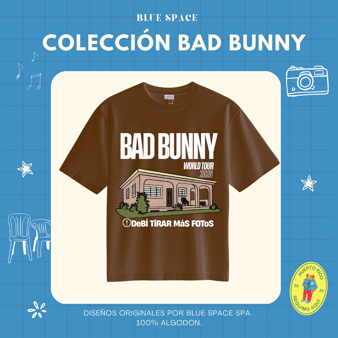 Polera BAD BUNNY - DtMF WORLD TOUR 8