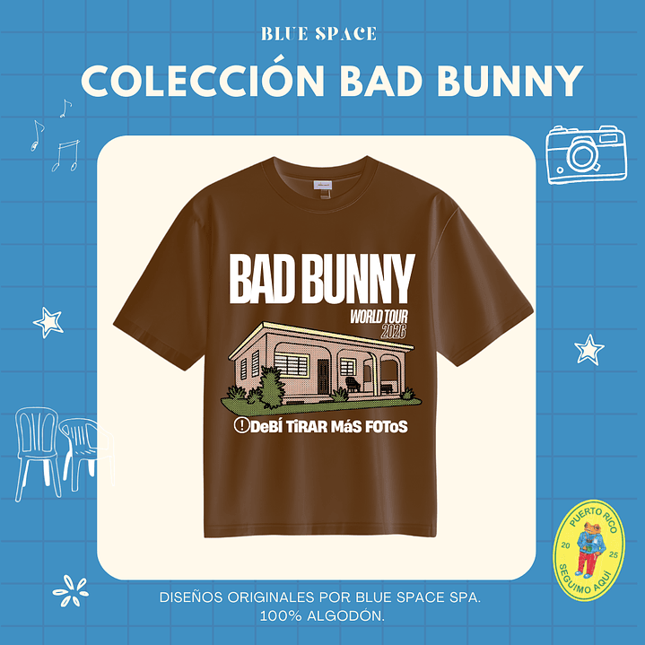 Polera BAD BUNNY - DtMF WORLD TOUR 8