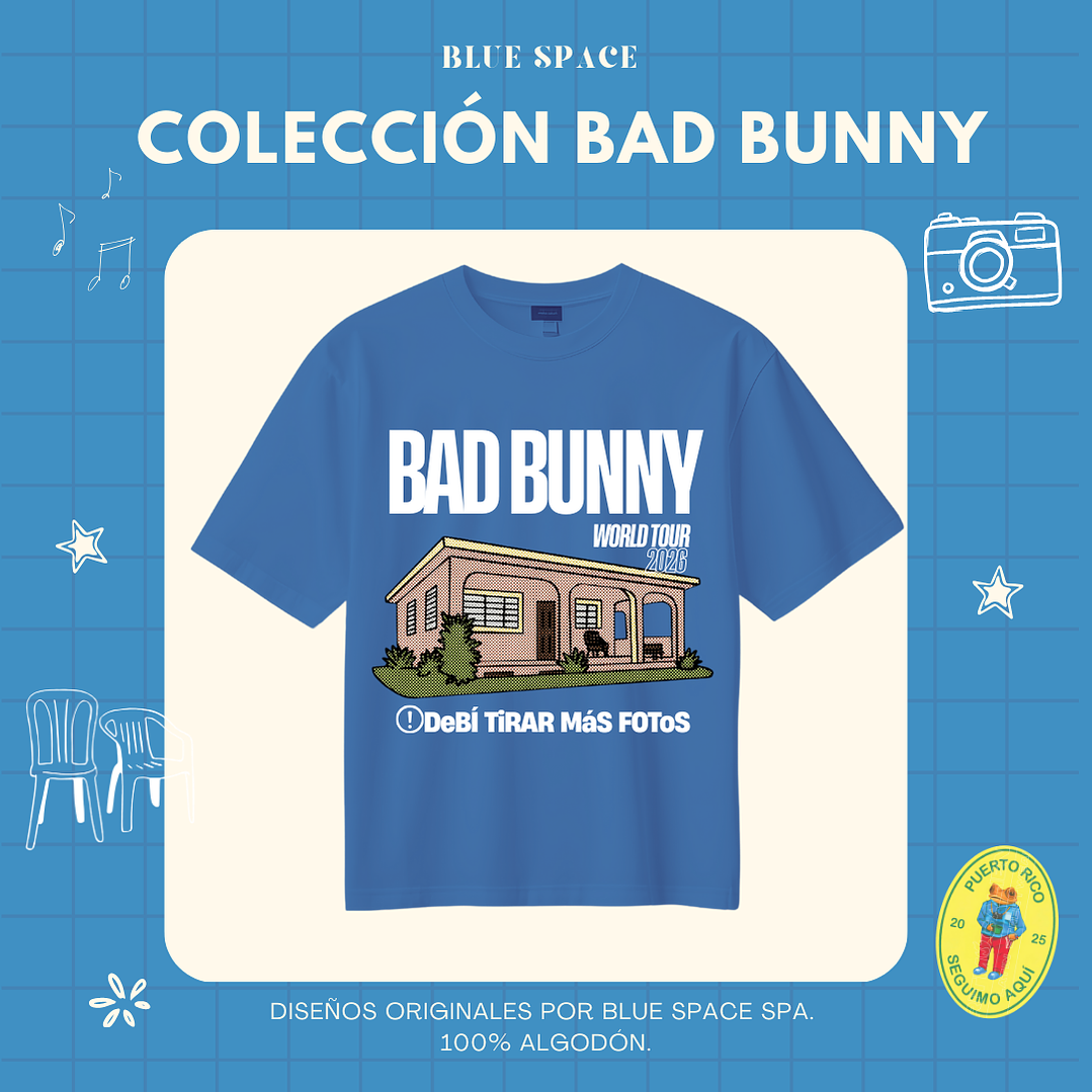 Polera BAD BUNNY - DtMF WORLD TOUR 9