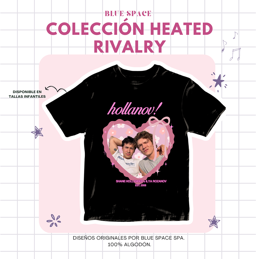 Polera Heated Rivalry - Heart Design  1
