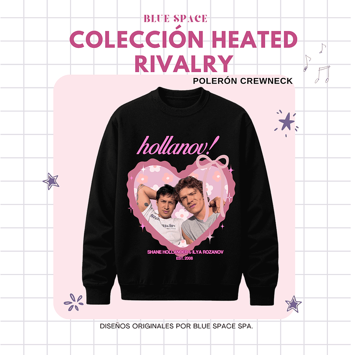 Polera Heated Rivalry - Heart Design  7