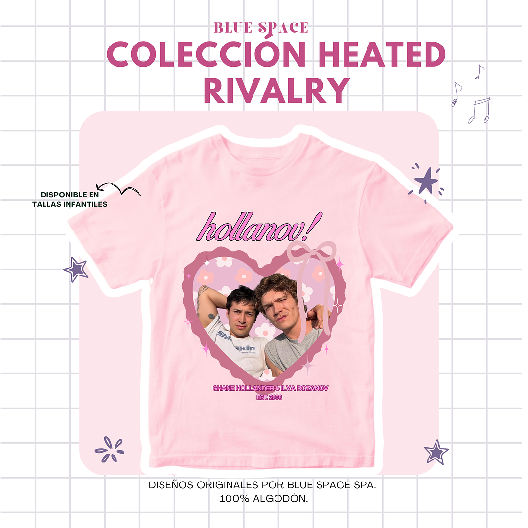 Polera Heated Rivalry - Heart Design  2