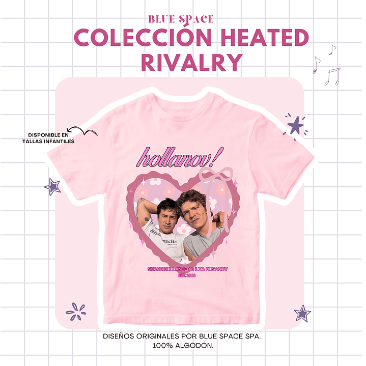 Polera Heated Rivalry - Heart Design  2
