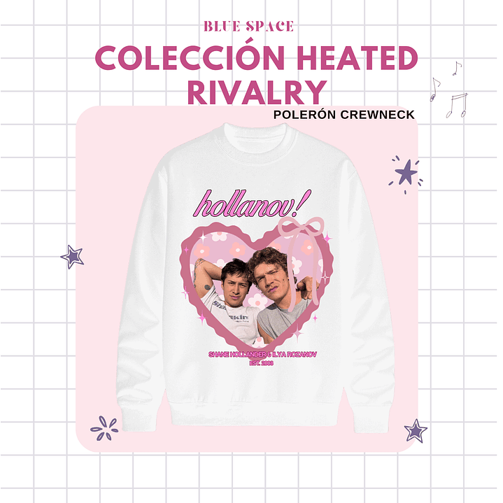 Polera Heated Rivalry - Heart Design  6