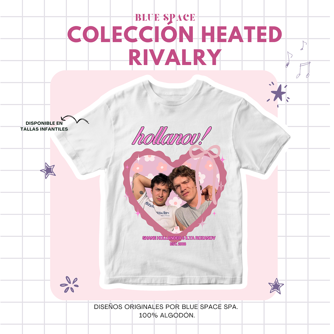 Polera Heated Rivalry - Heart Design  5