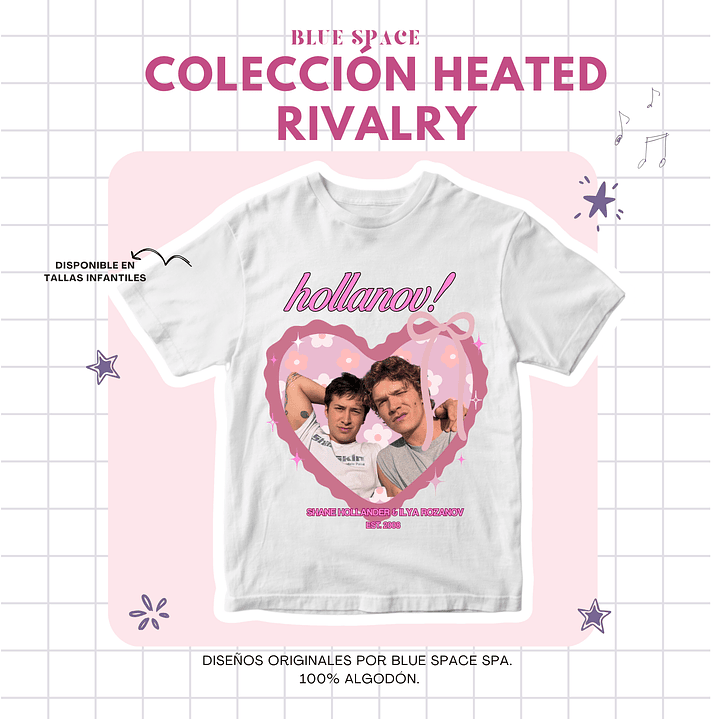 Polera Heated Rivalry - Heart Design  5