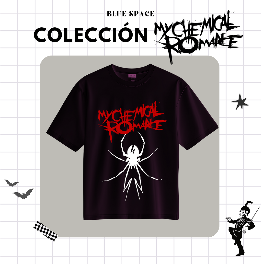 Polera MY CHEMICAL ROMANCE - SPIDER (ONE SIDE) 1