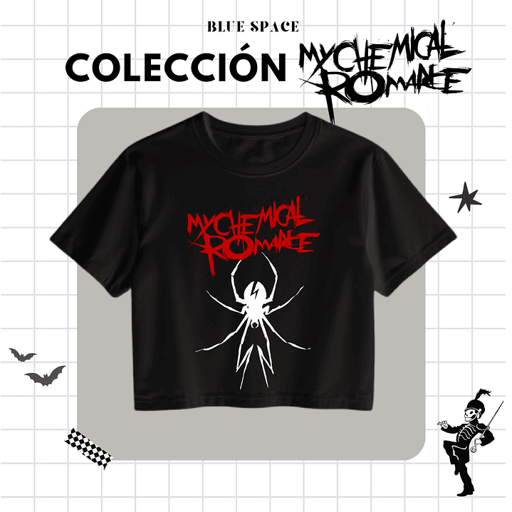 Polera MY CHEMICAL ROMANCE - SPIDER (ONE SIDE) 2