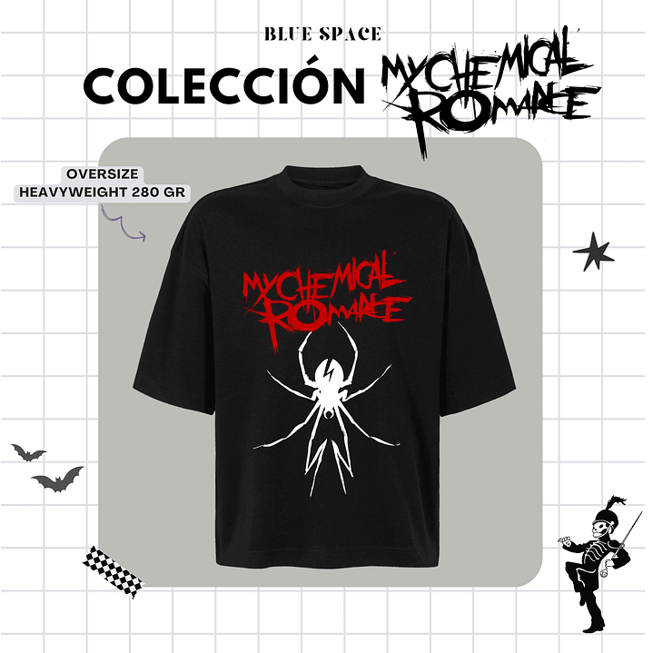 Polera MY CHEMICAL ROMANCE - SPIDER (ONE SIDE) 3