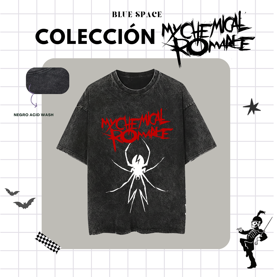 Polera MY CHEMICAL ROMANCE - SPIDER (ONE SIDE) 4