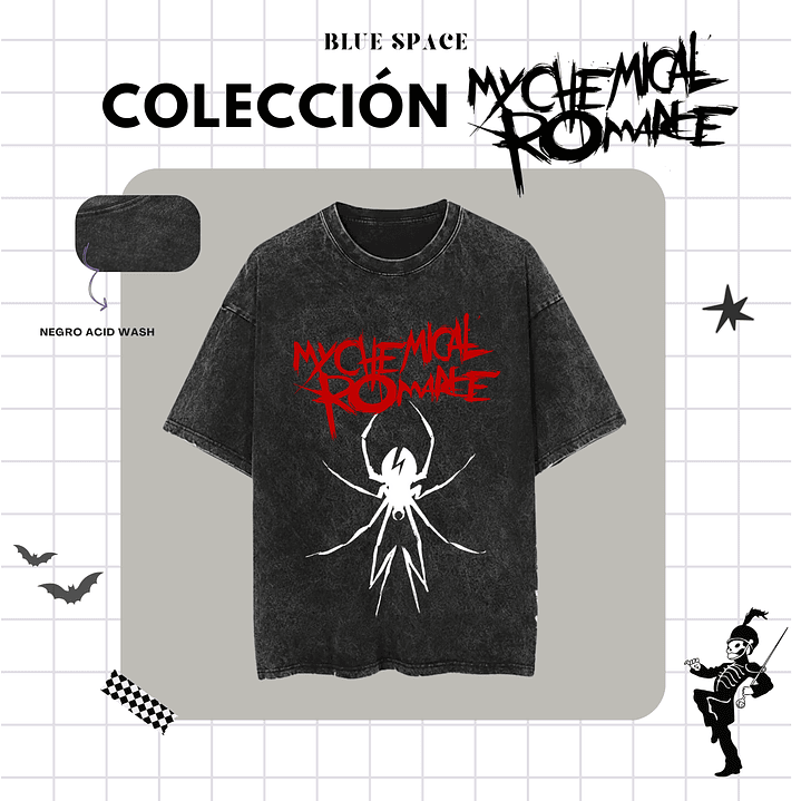 Polera MY CHEMICAL ROMANCE - SPIDER (ONE SIDE) 4