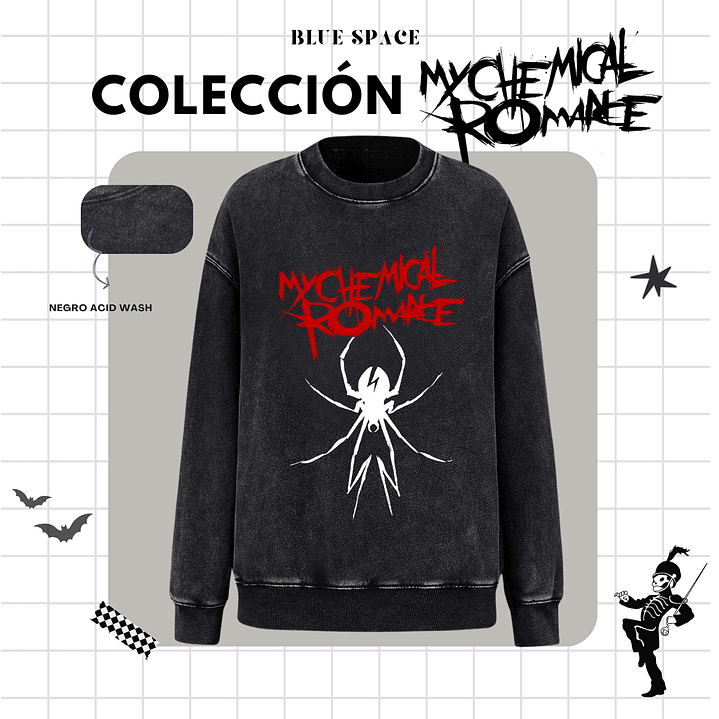Polera MY CHEMICAL ROMANCE - SPIDER (ONE SIDE) 5