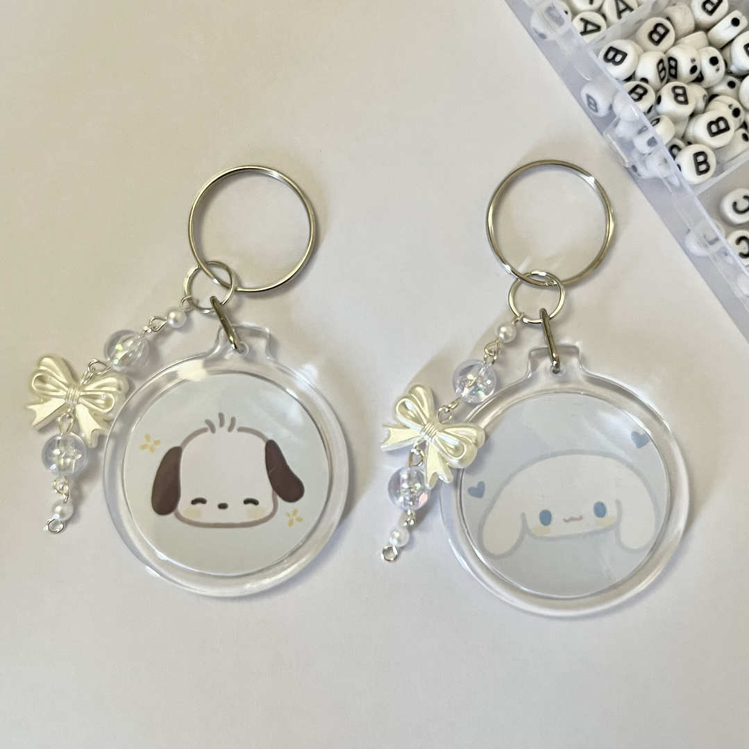 Llaveros para compartir Pochacco y Cinnamoroll - SANRIO 1