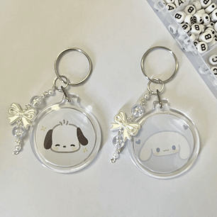 Llaveros para compartir Pochacco y Cinnamoroll - SANRIO