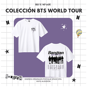 Polera BTS - WORLD TOUR CHILE VER 1. 