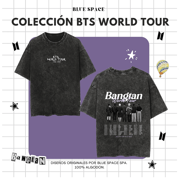 Polera BTS - WORLD TOUR CHILE VER 1.  11
