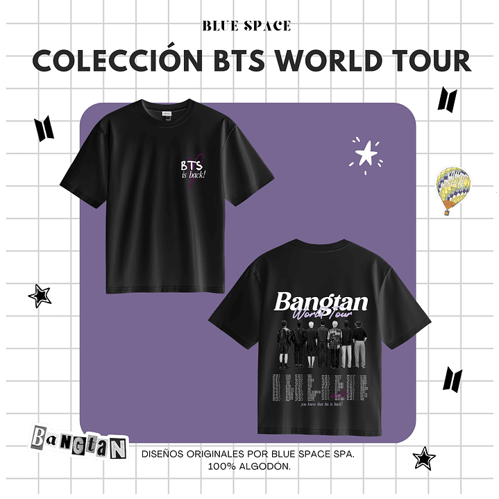 Polera BTS - WORLD TOUR CHILE VER 1.  6