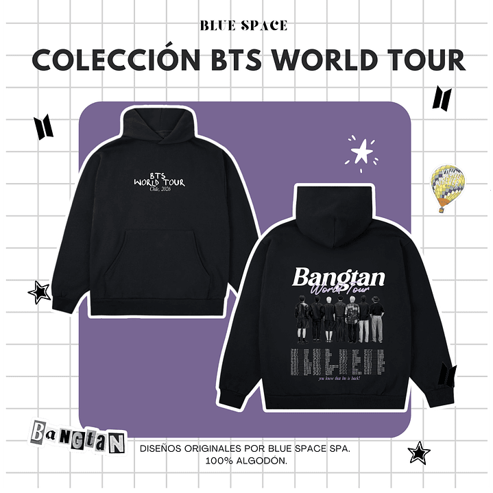 Polera BTS - WORLD TOUR CHILE VER 1.  12