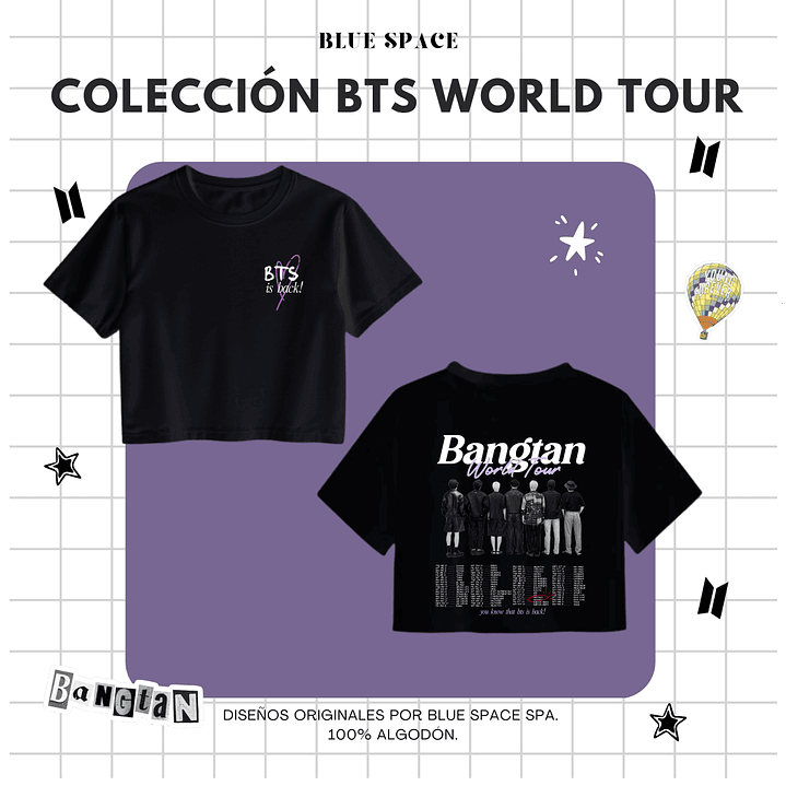 Polera BTS - WORLD TOUR CHILE VER 1.  13