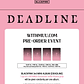 [PREVENTA WITHMUU POB] BLACKPINK - DEADLINE (BLACK / PINK VERSION) - Miniatura 3