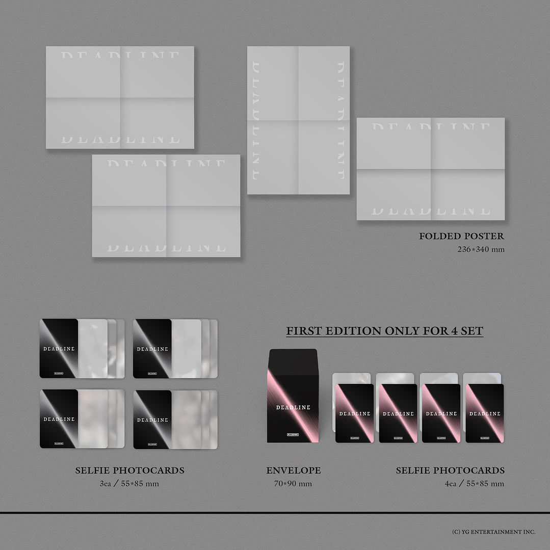 [PREVENTA YQ SELECT POB] BLACKPINK - DEADLINE Silver Version (SET / INTEGRANTE RANDOM) 4