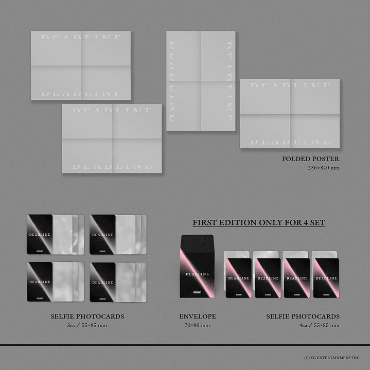 [PREVENTA WITHMUU POB] BLACKPINK - DEADLINE Silver Version (SET / INTEGRANTE RANDOM) 4