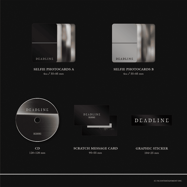 [PREVENTA YG SELECT POB] BLACKPINK - DEADLINE GRAY Version 3