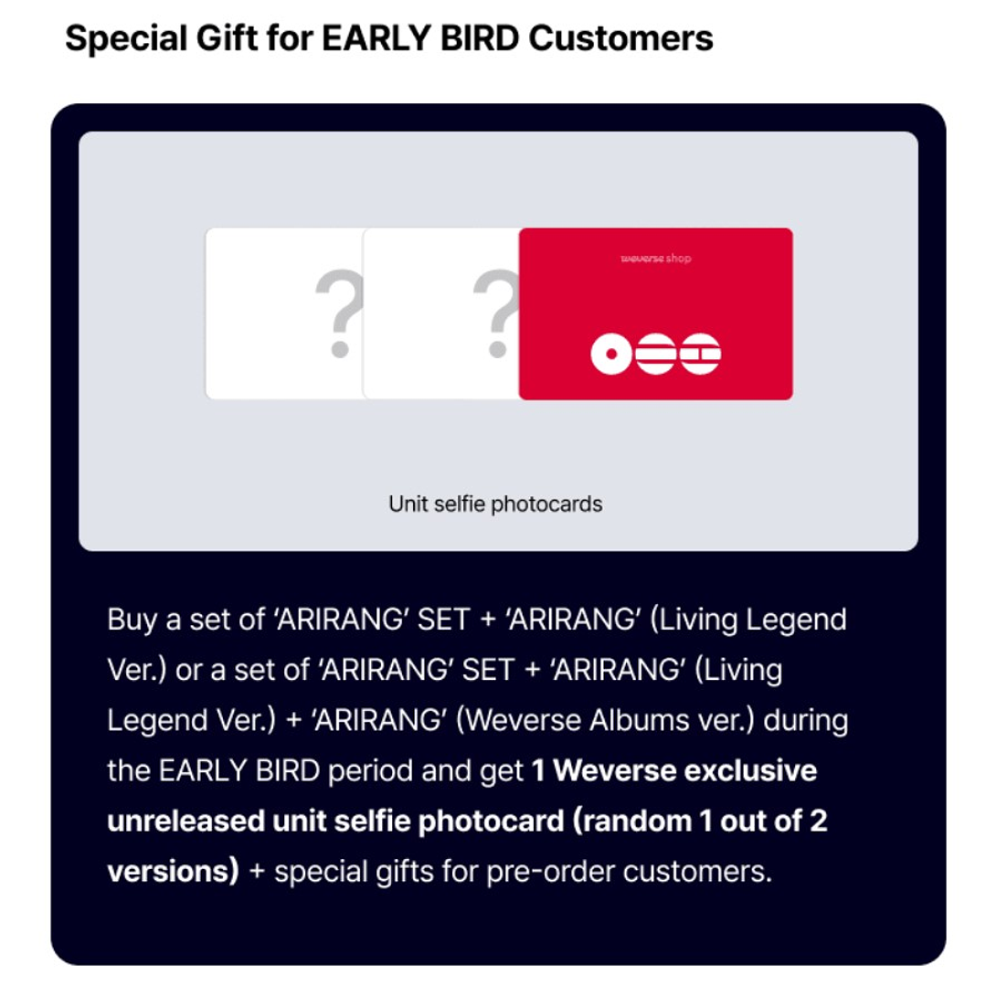 [PREVENTA EARLY BIRD] BTS - ARIRANG (SET) + ARIRANG (Living Legend Ver.)  2