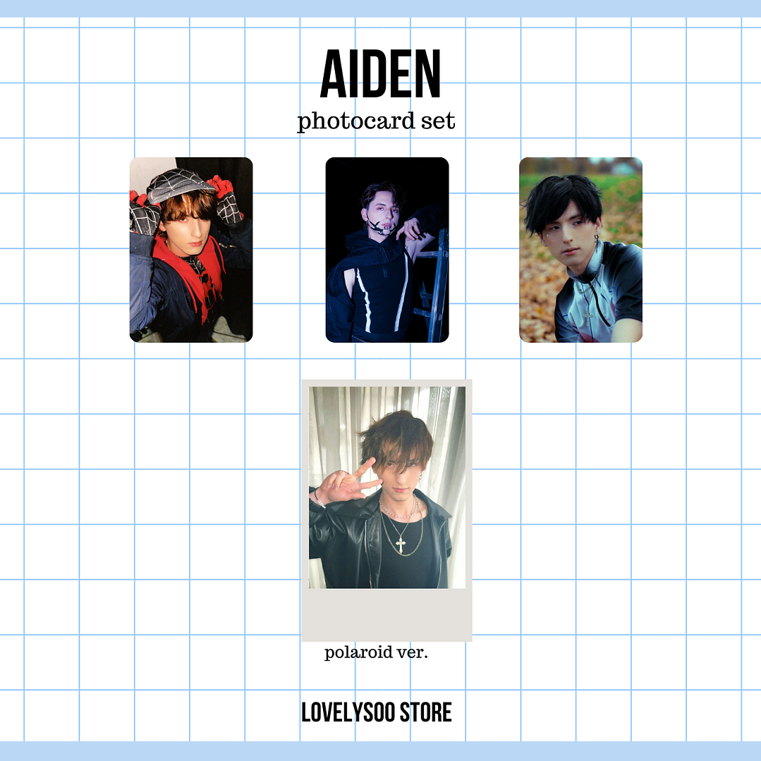 AIDEN Q_ARE - Set de Photocards Fanmade 1