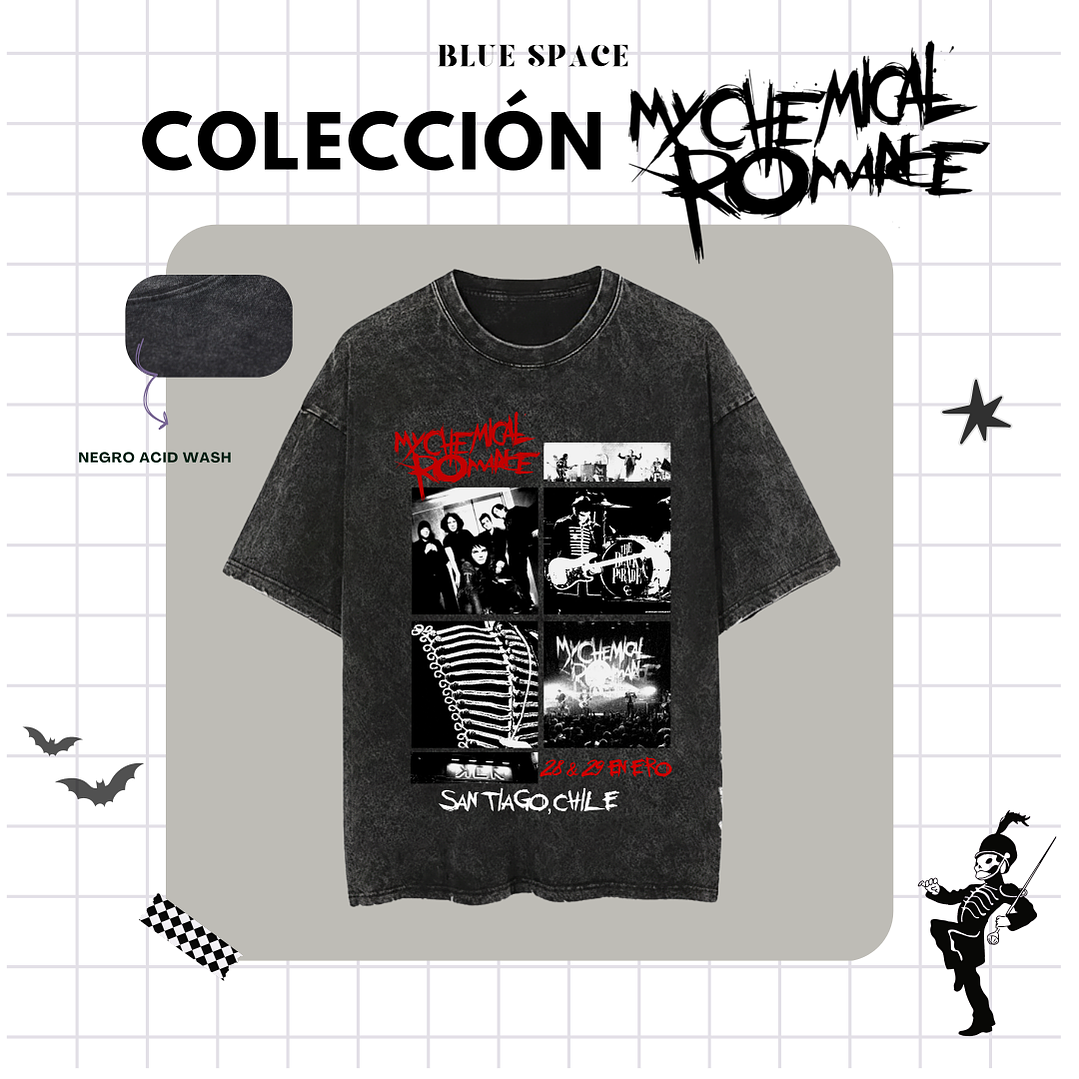 Polera MY CHEMICAL ROMANCE - MCR SANTIAGO CHILE 1