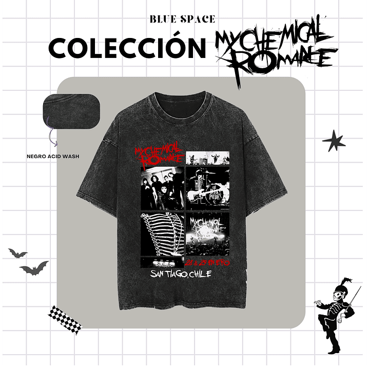 Polera MY CHEMICAL ROMANCE - MCR SANTIAGO CHILE 1