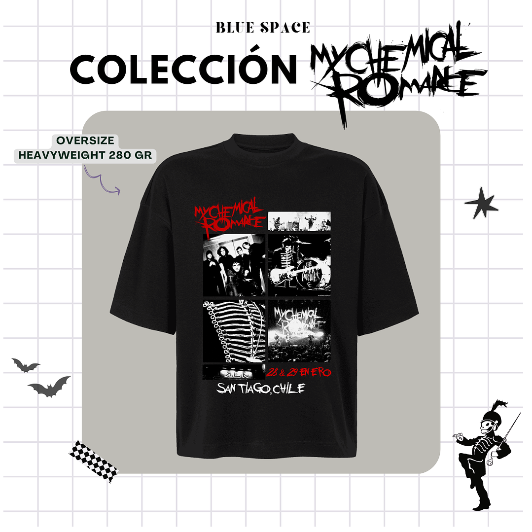 Polera MY CHEMICAL ROMANCE - MCR SANTIAGO CHILE 10