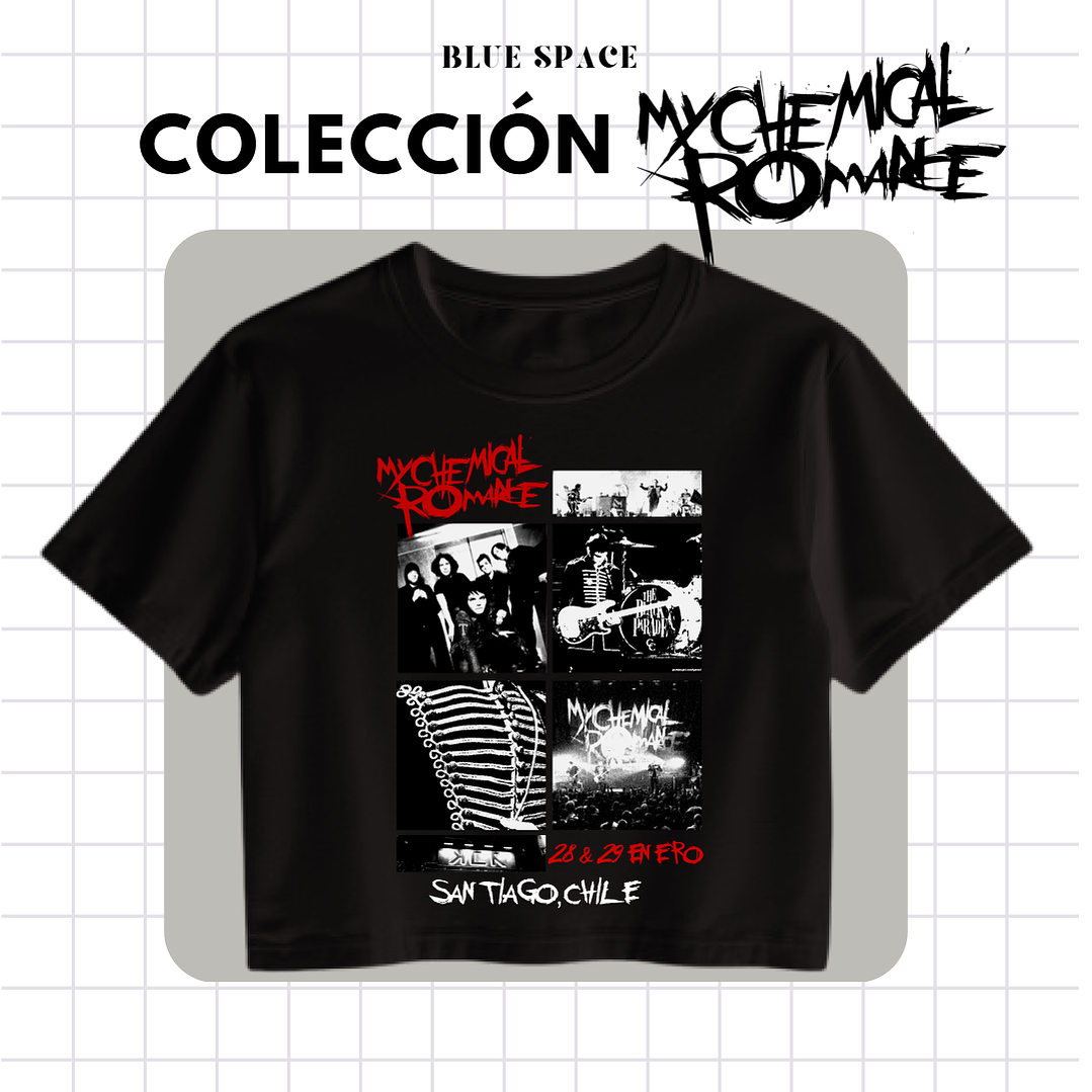 Polera MY CHEMICAL ROMANCE - MCR SANTIAGO CHILE 6