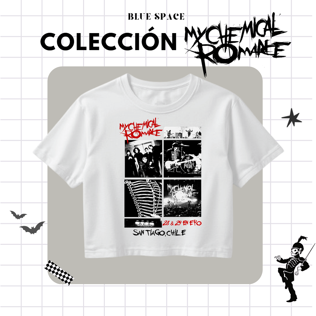 Polera MY CHEMICAL ROMANCE - MCR SANTIAGO CHILE 15