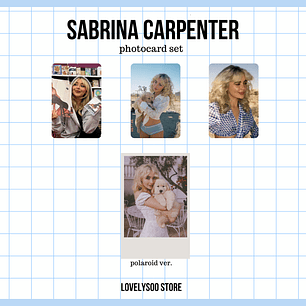 Sabrina Carpenter - Set de Photocards Fanmade 